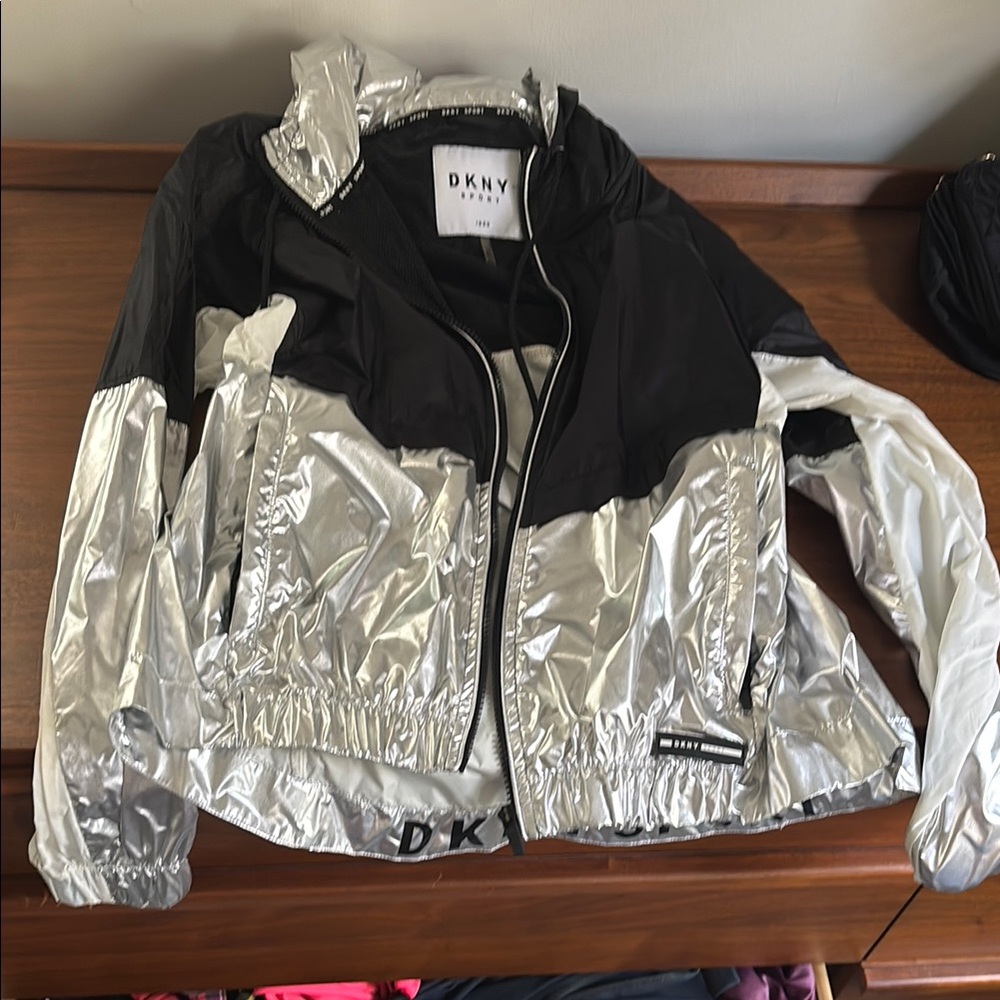 DKNY Black and Silver Jacket